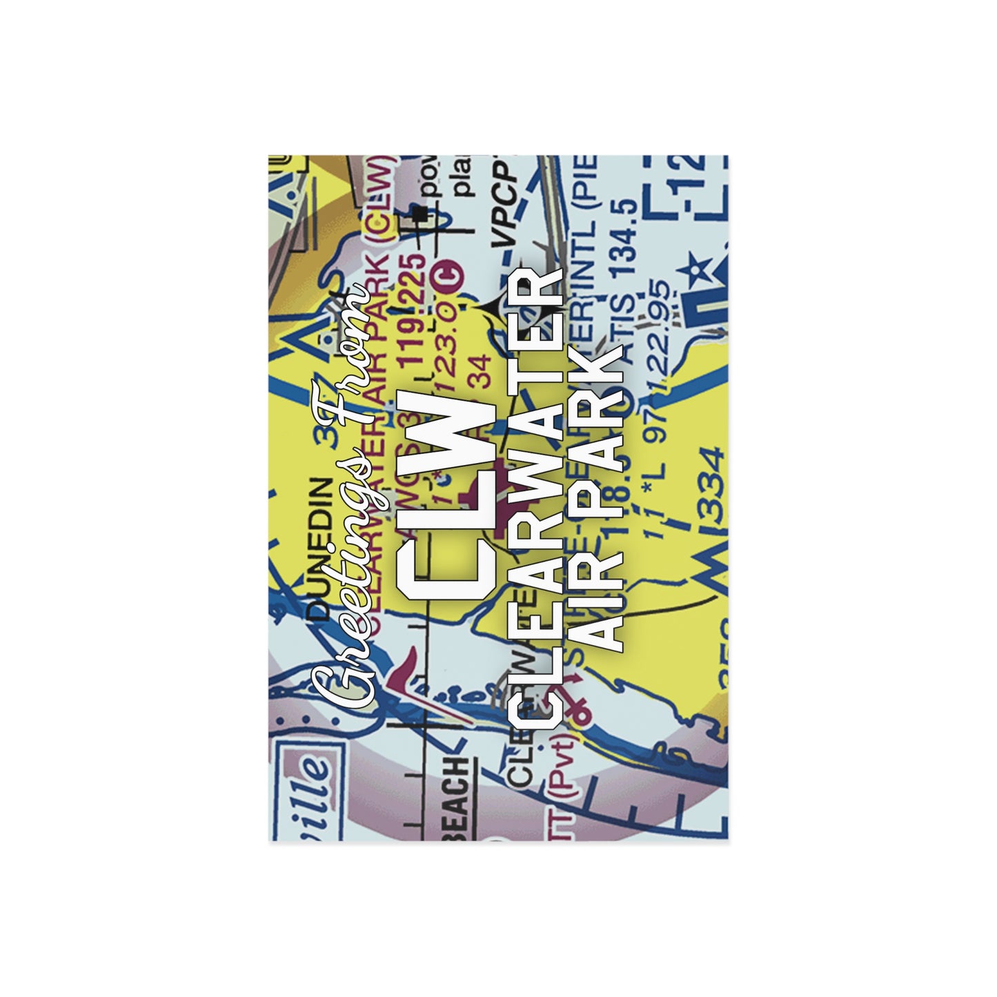 CLW Postcard | Clearwater Air Park Airport Card