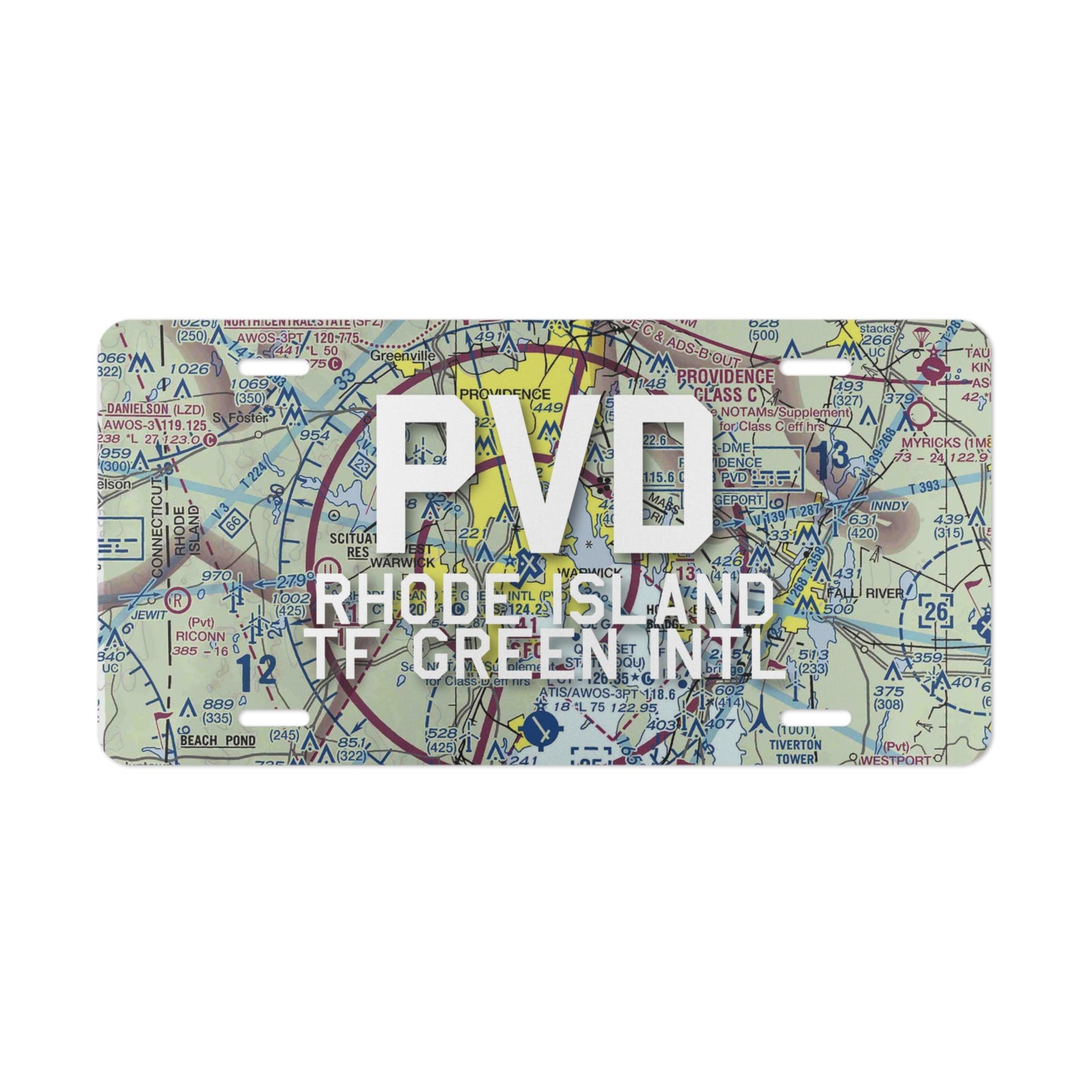 PVD Vanity Plate | Rhode Island TF Green International Airport Vanity Plate