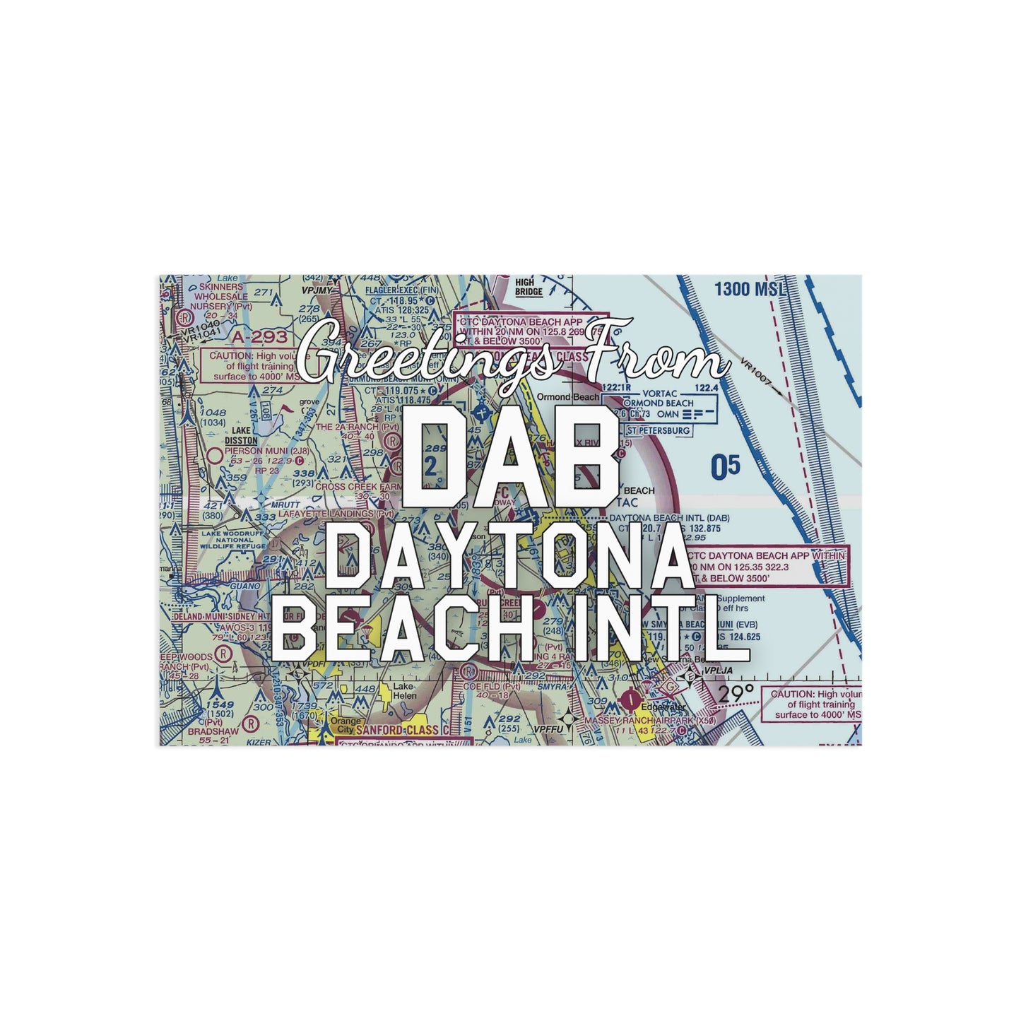 DAB Postcard | Daytona Beach International Airport Card