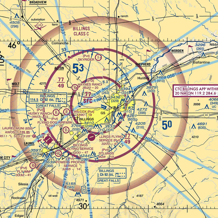 BIL - VFR Chart