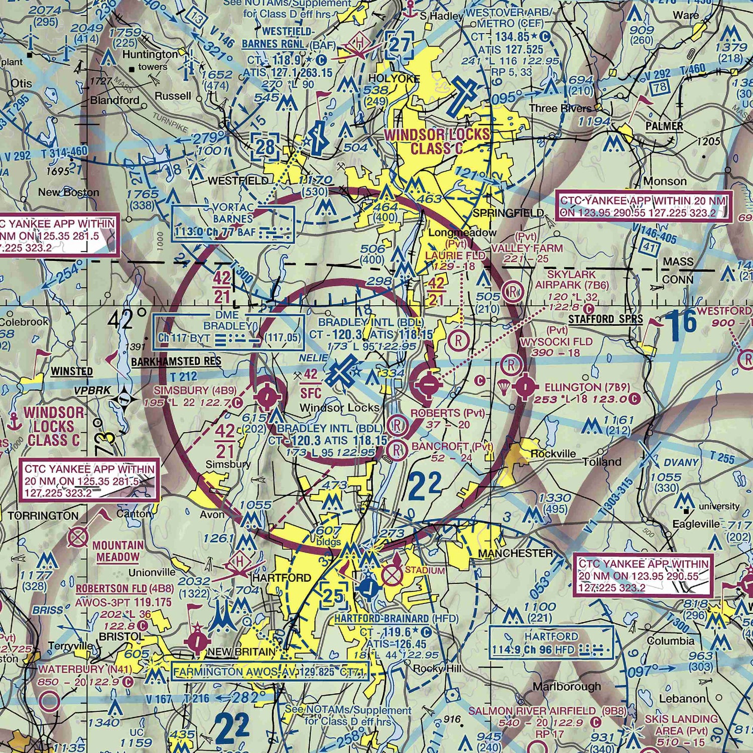 BDL - VFR Chart