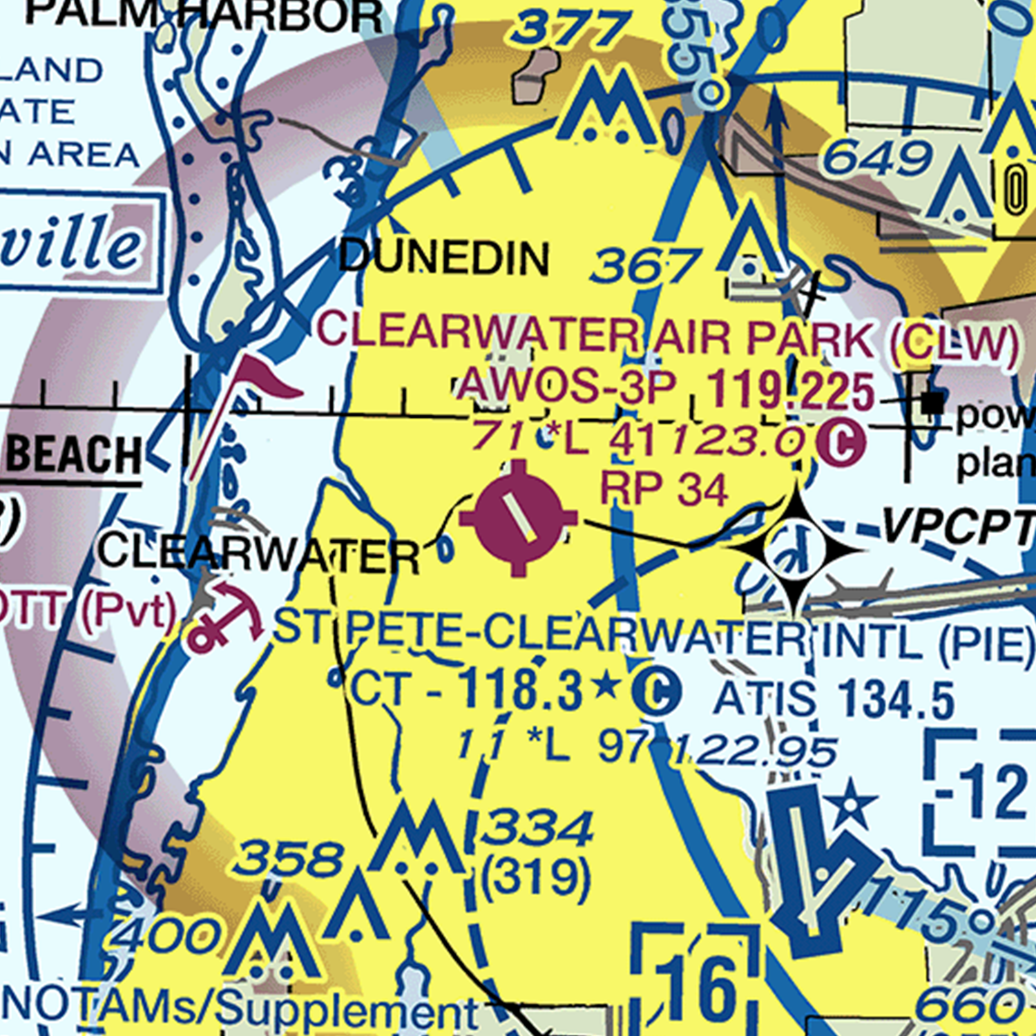 CLW - VFR Chart