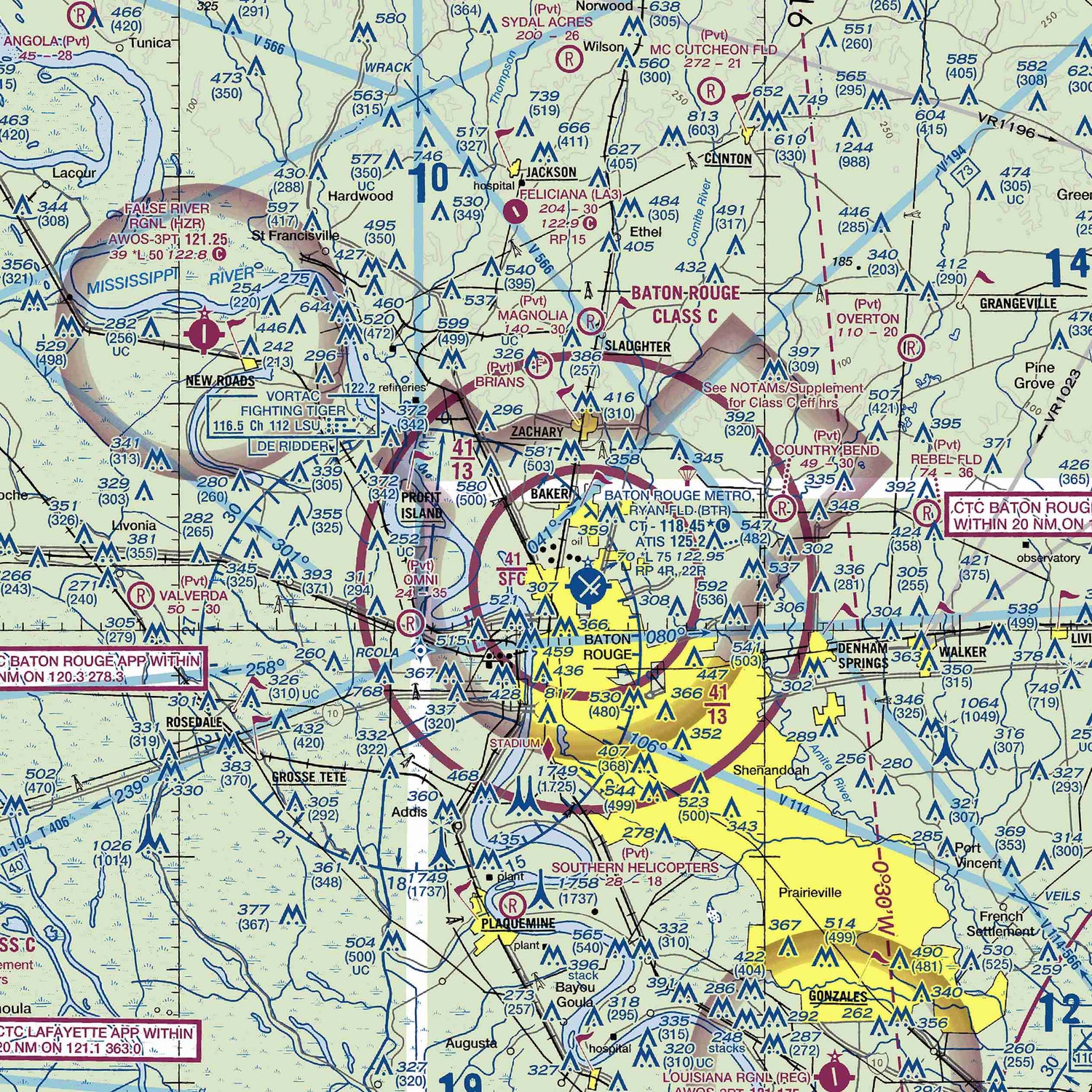 BTR - VFR Chart