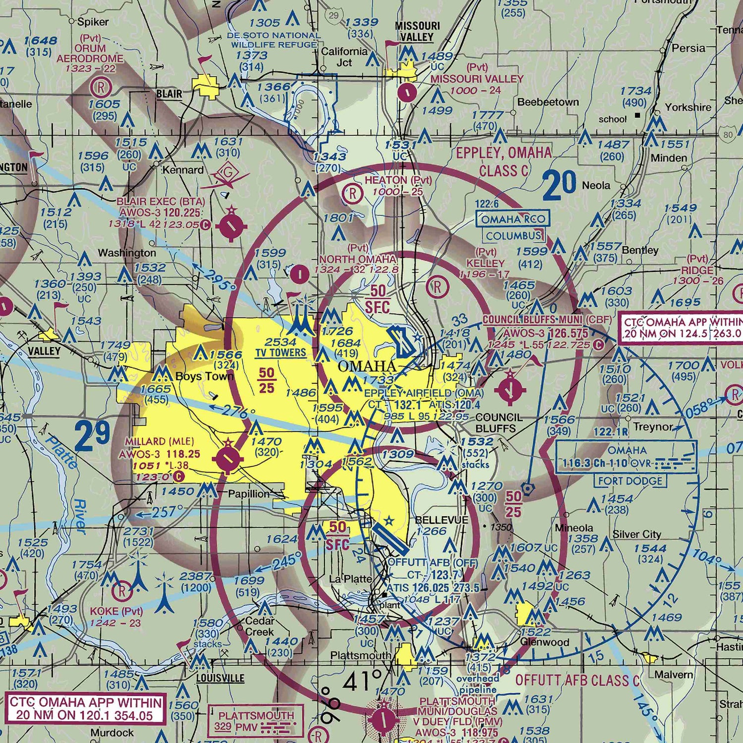 OMA - VFR Chart