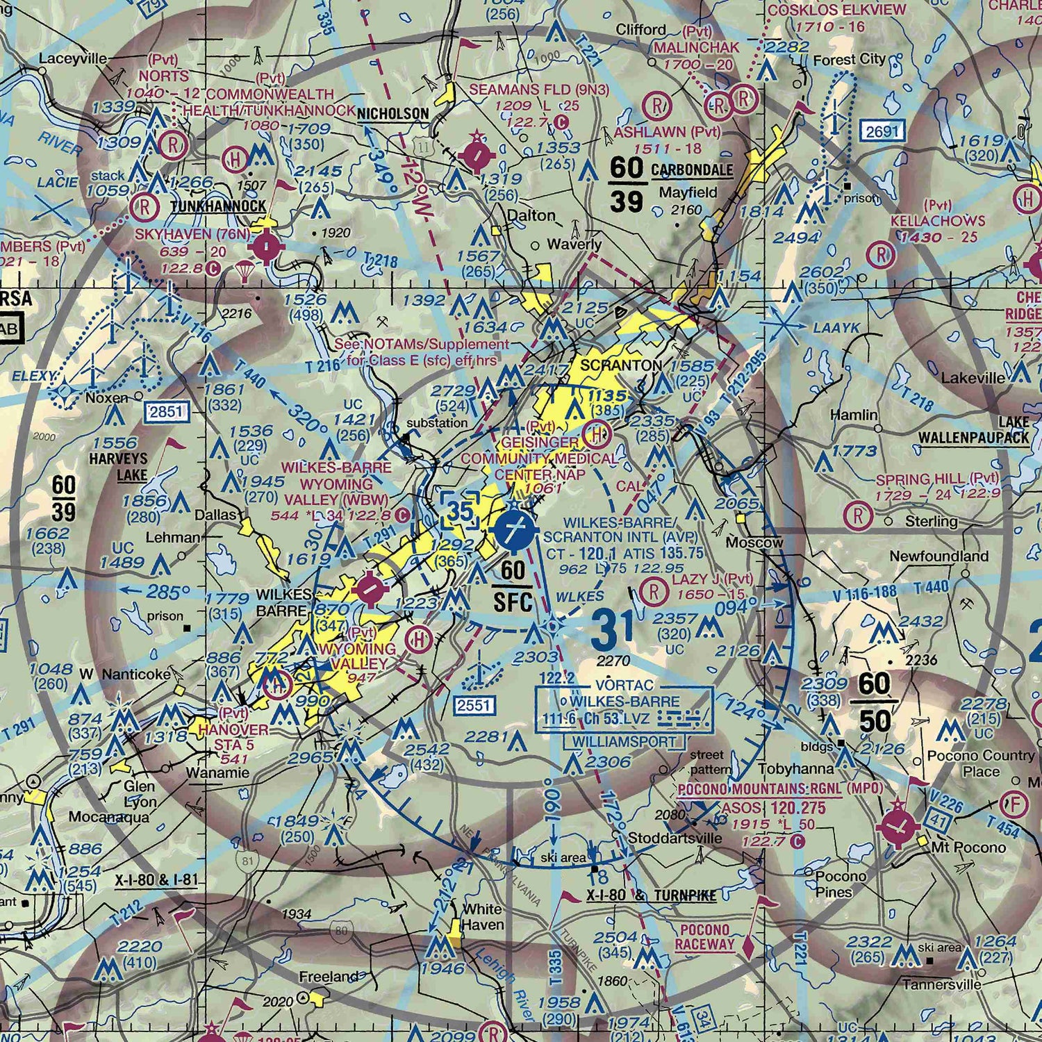 AVP - VFR Chart