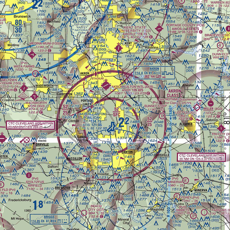 CAK - VFR Chart