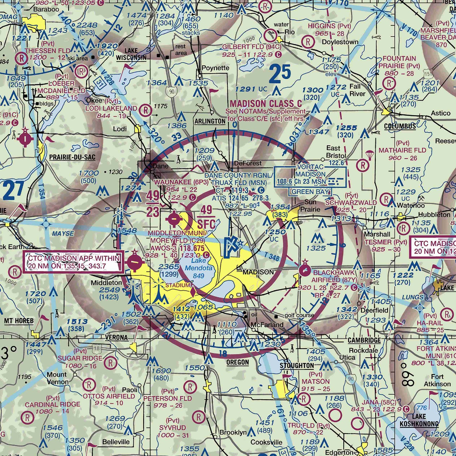 MSN - VFR Chart