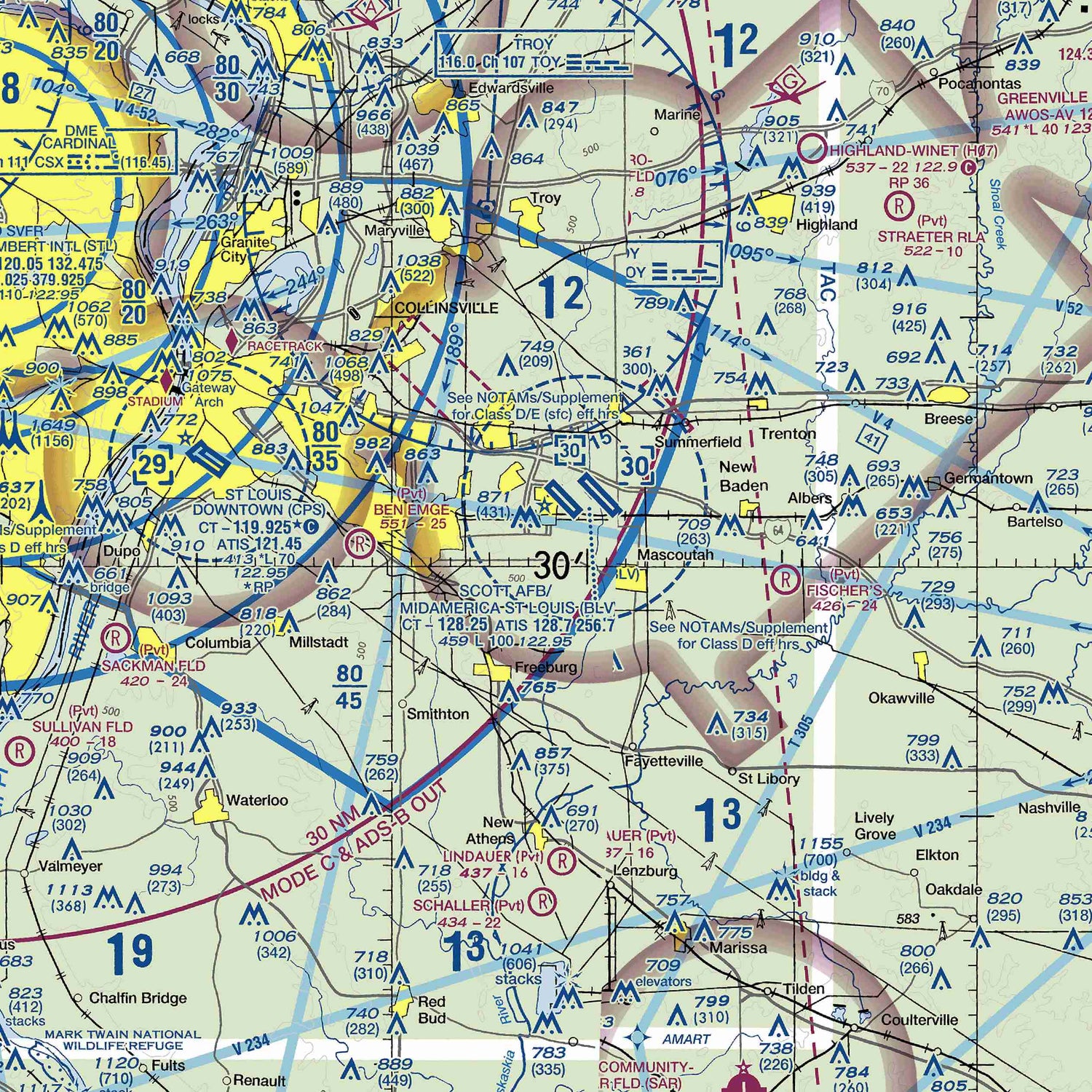 BLV - VFR Chart