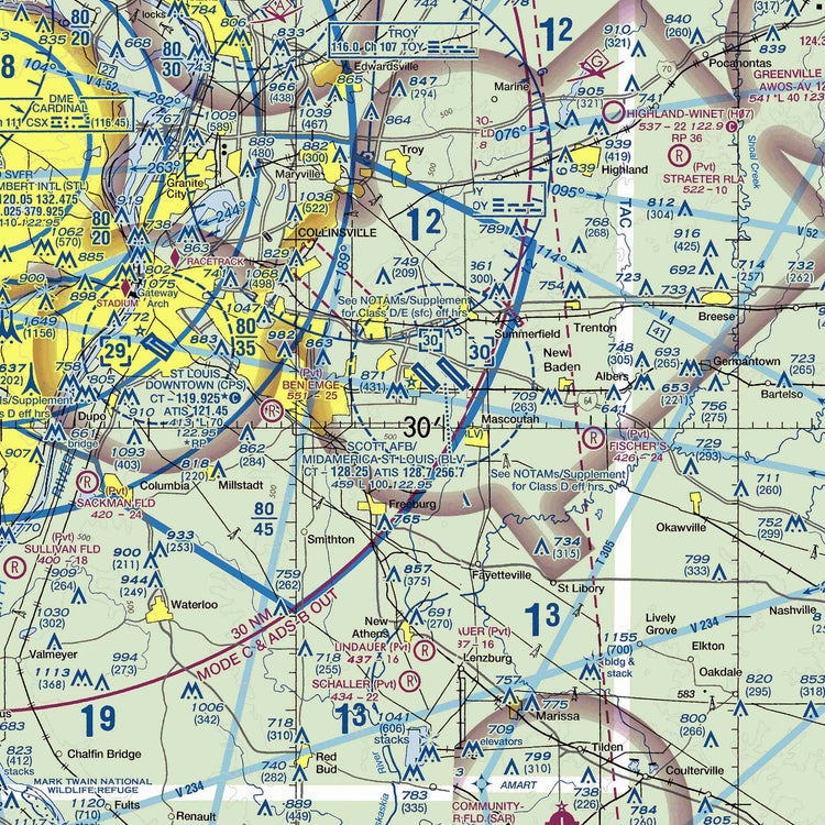 BLV - VFR Chart