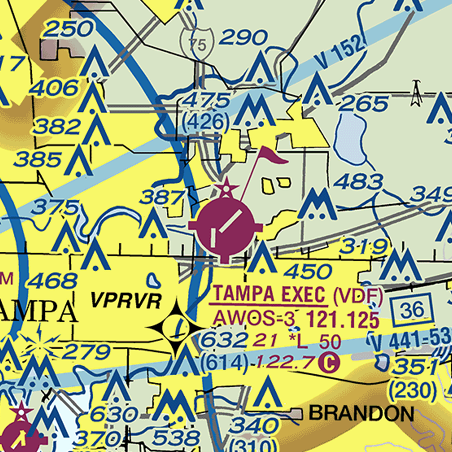 VDF - VFR Chart