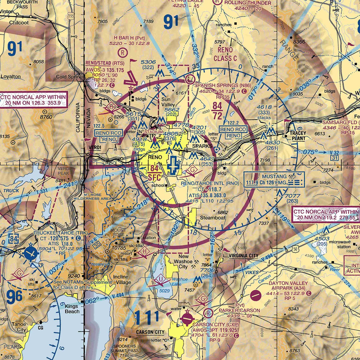 RNO - VFR Chart