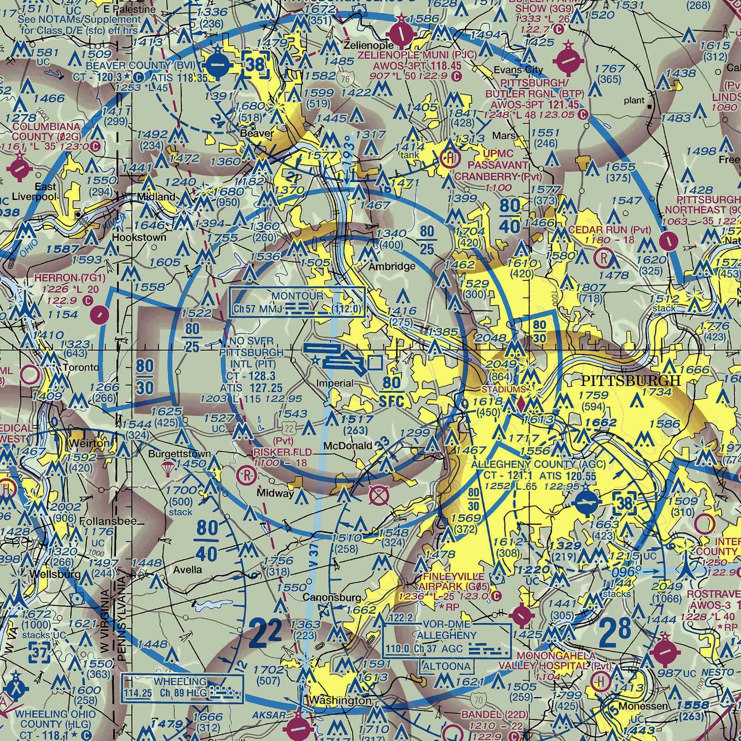 PIT - VFR Chart