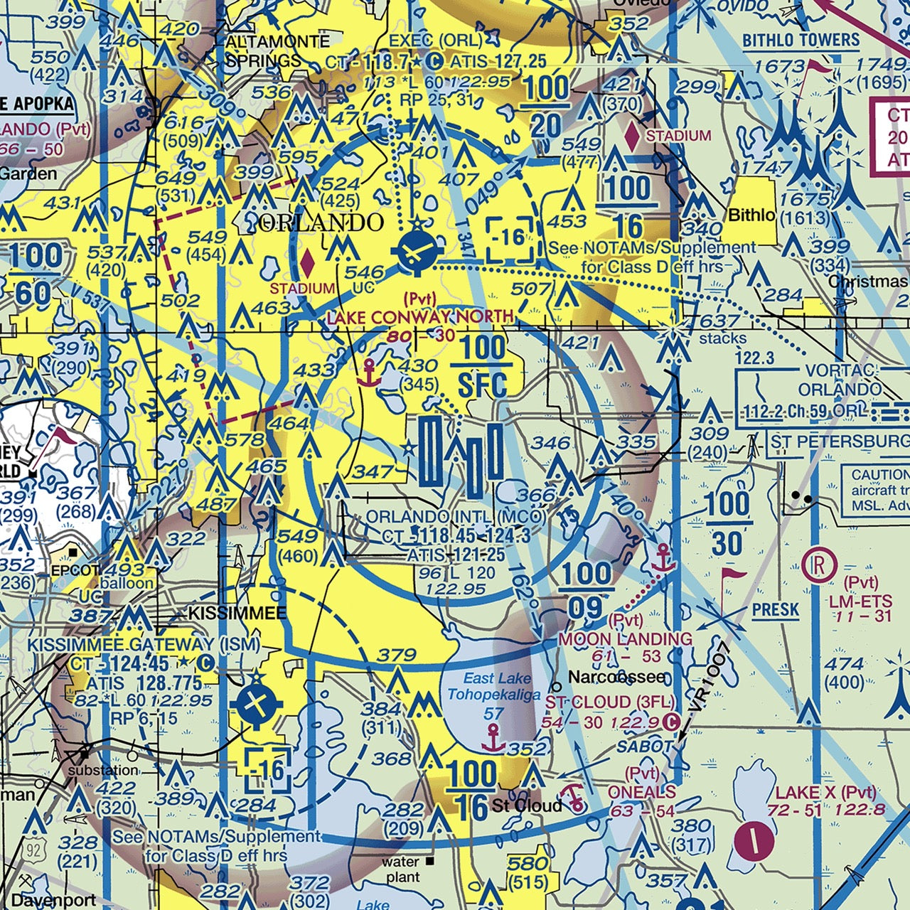 MCO-Orlando-VFR-Chart