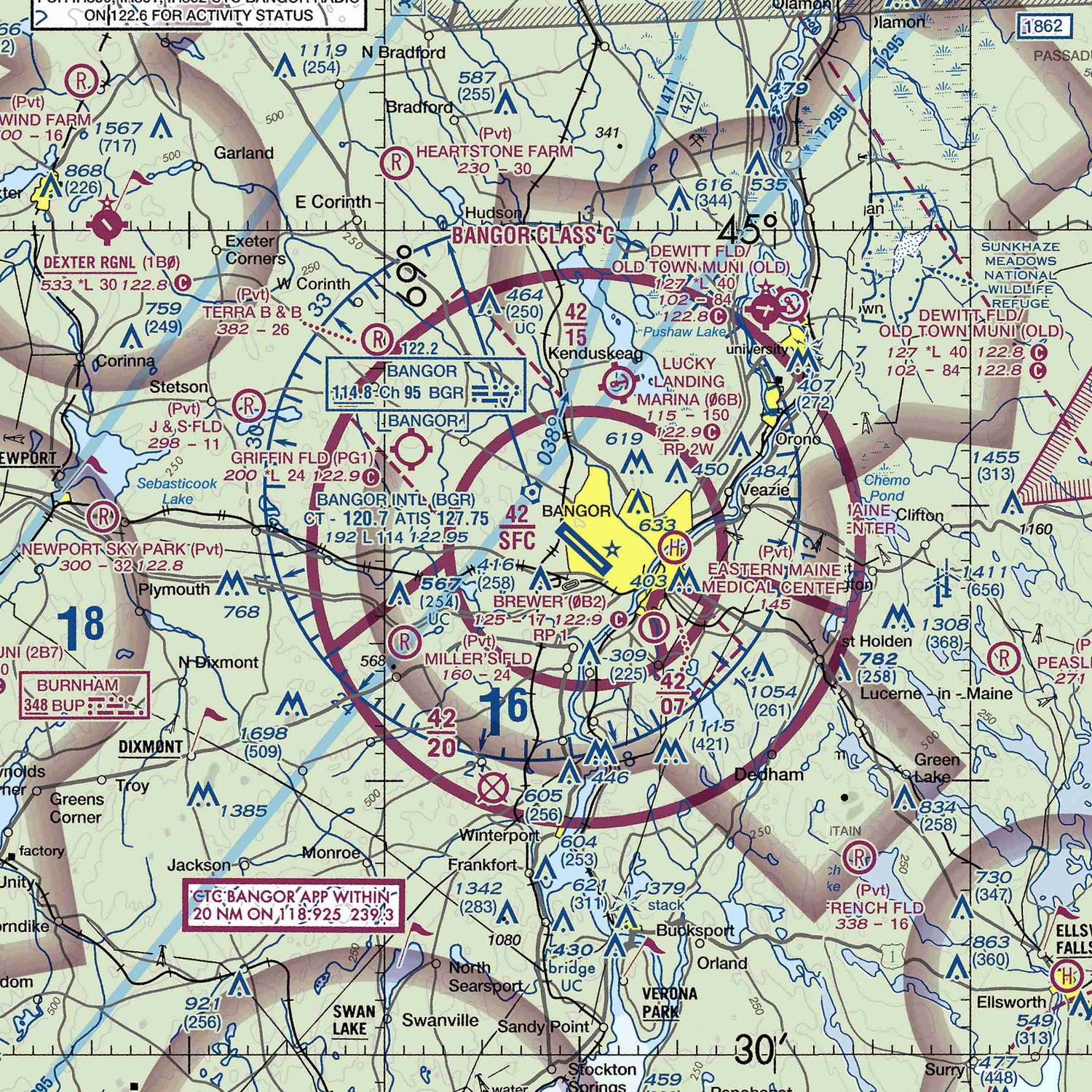 BGR - VFR Chart