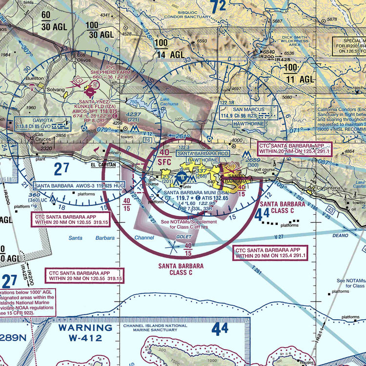 SBA - VFR Chart