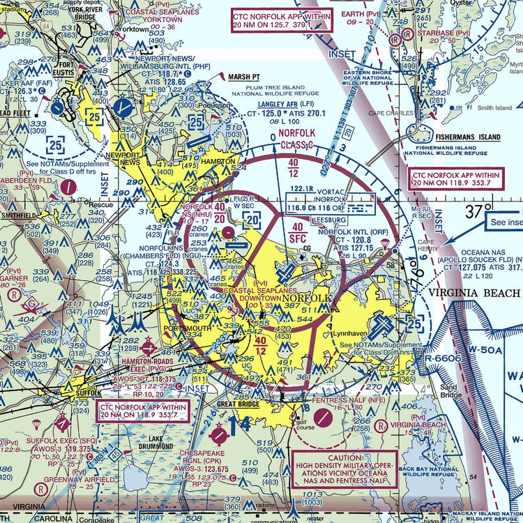 ORF - VFR Chart