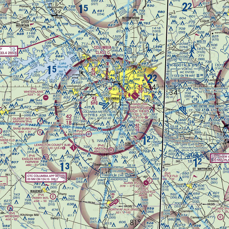 CAE - VFR Chart