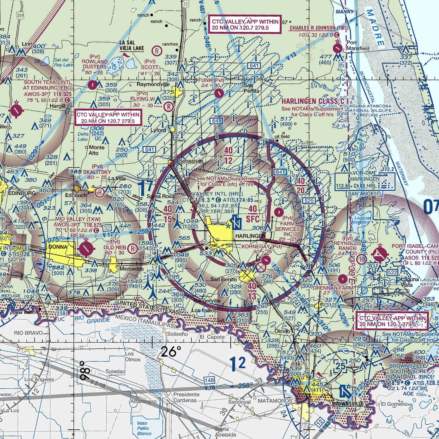 HRL - VFR Chart