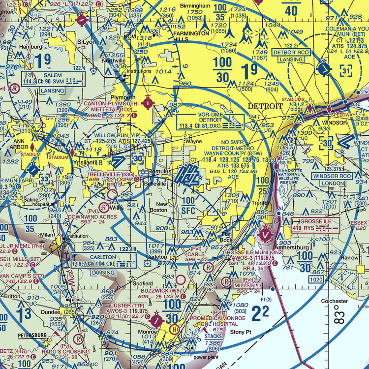 DTW - VFR Chart