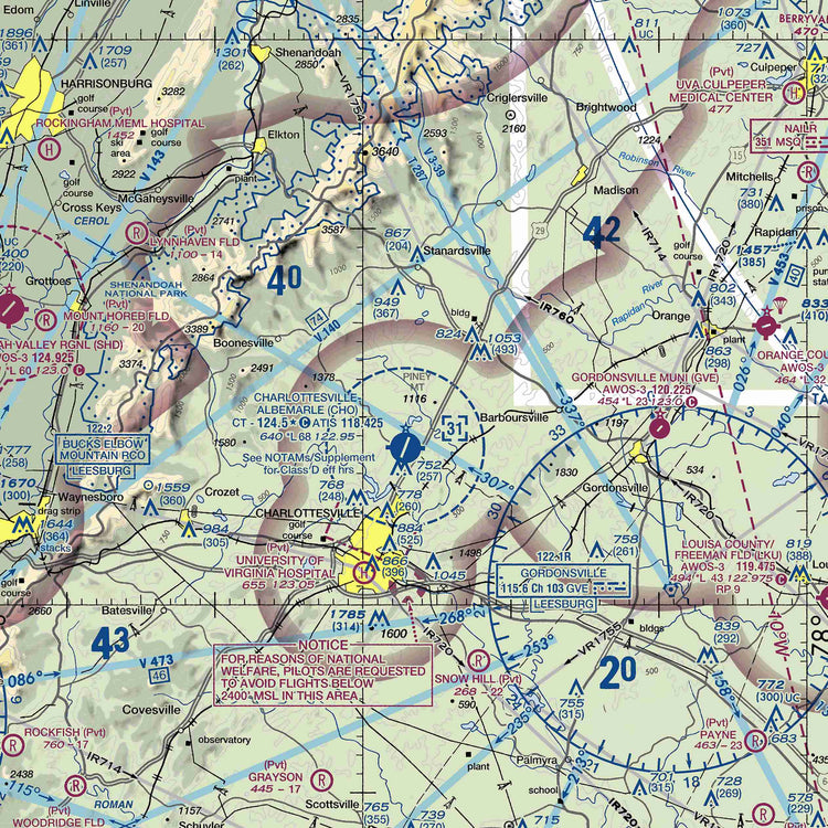 CHO - VFR Chart