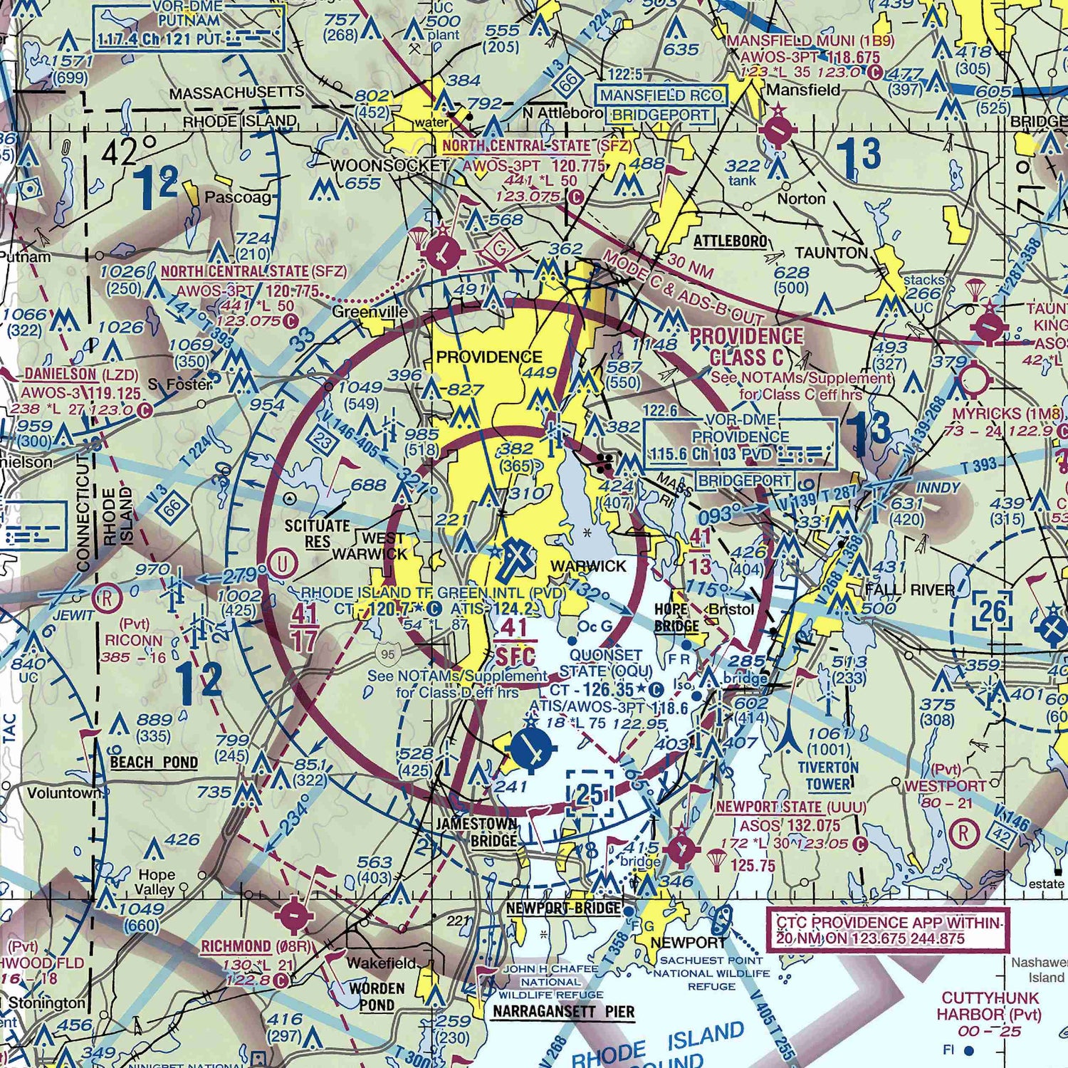 PVD - VFR Chart