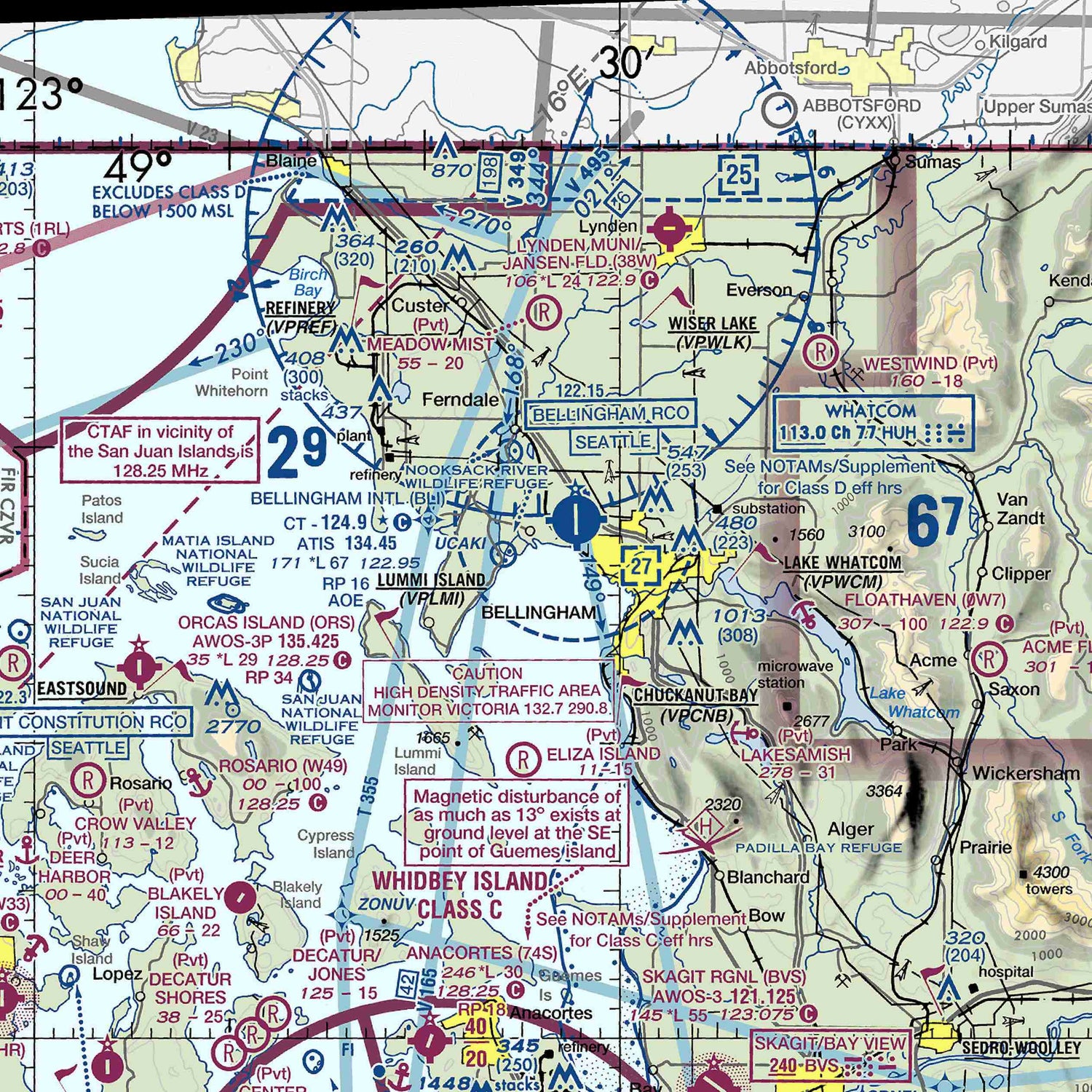 BLI - VFR Chart