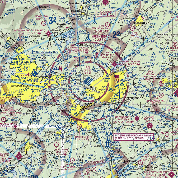 GSO - VFR Chart