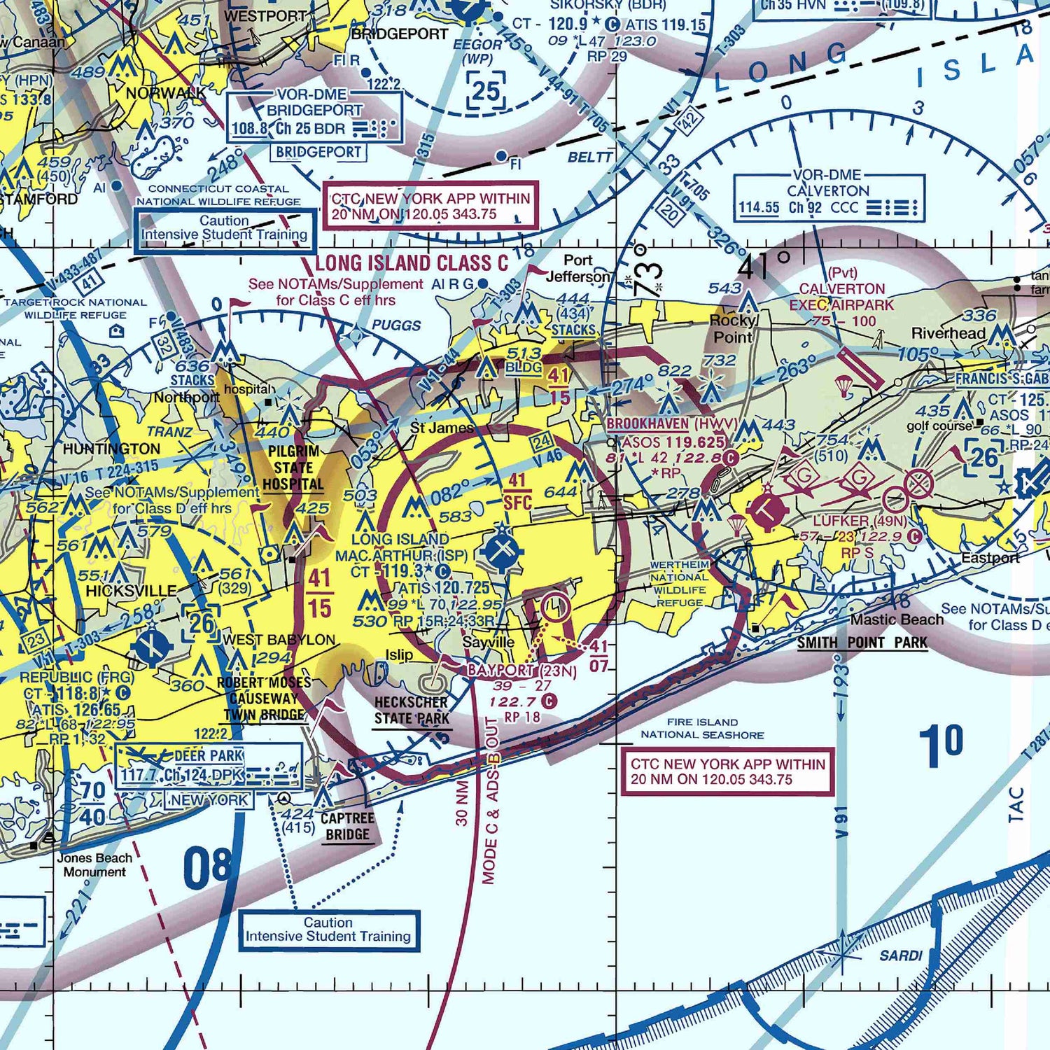 ISP - VFR Chart