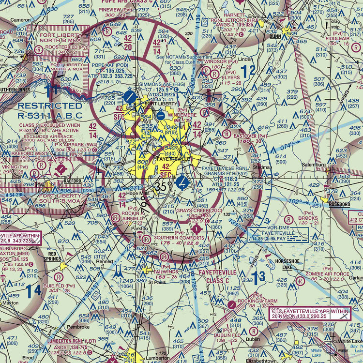 FAY - VFR Chart