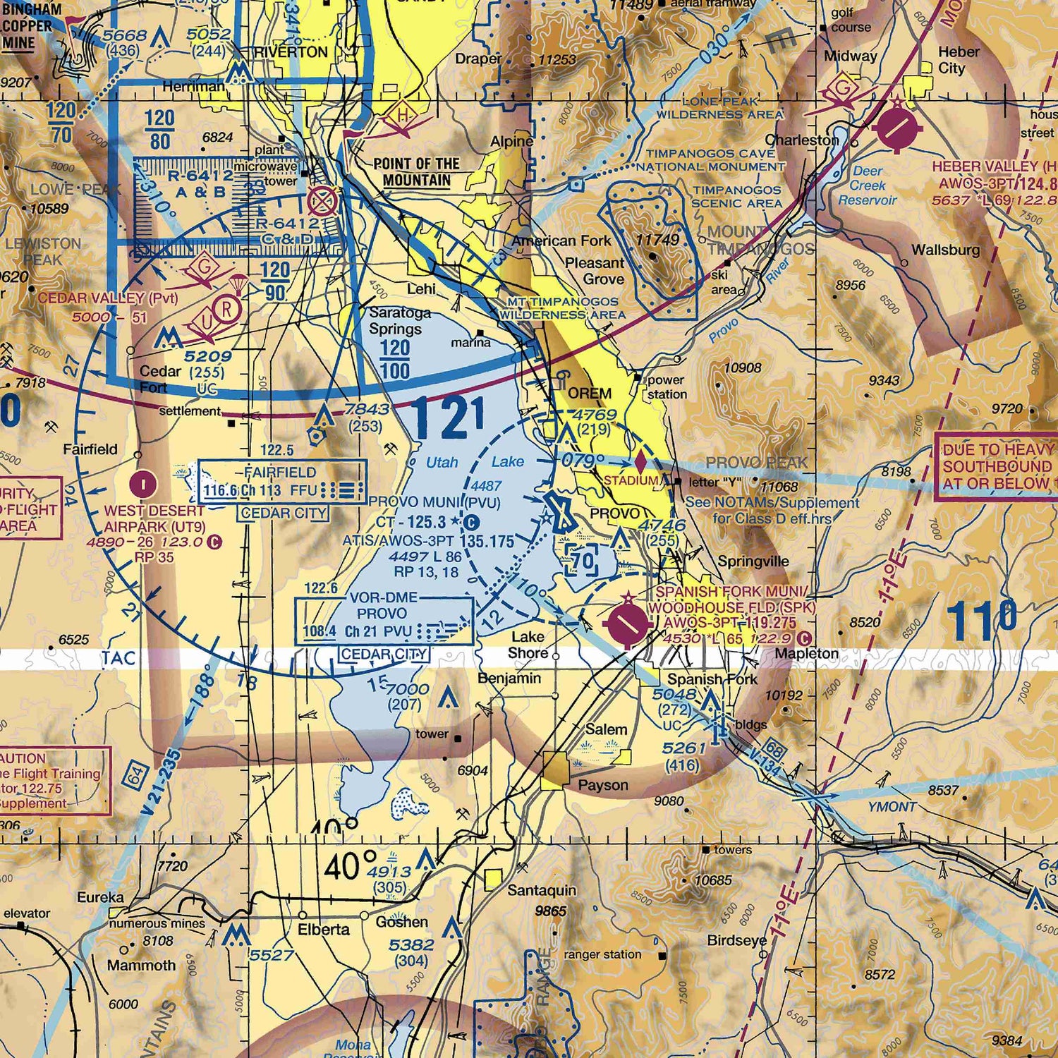 PVU - VFR Chart