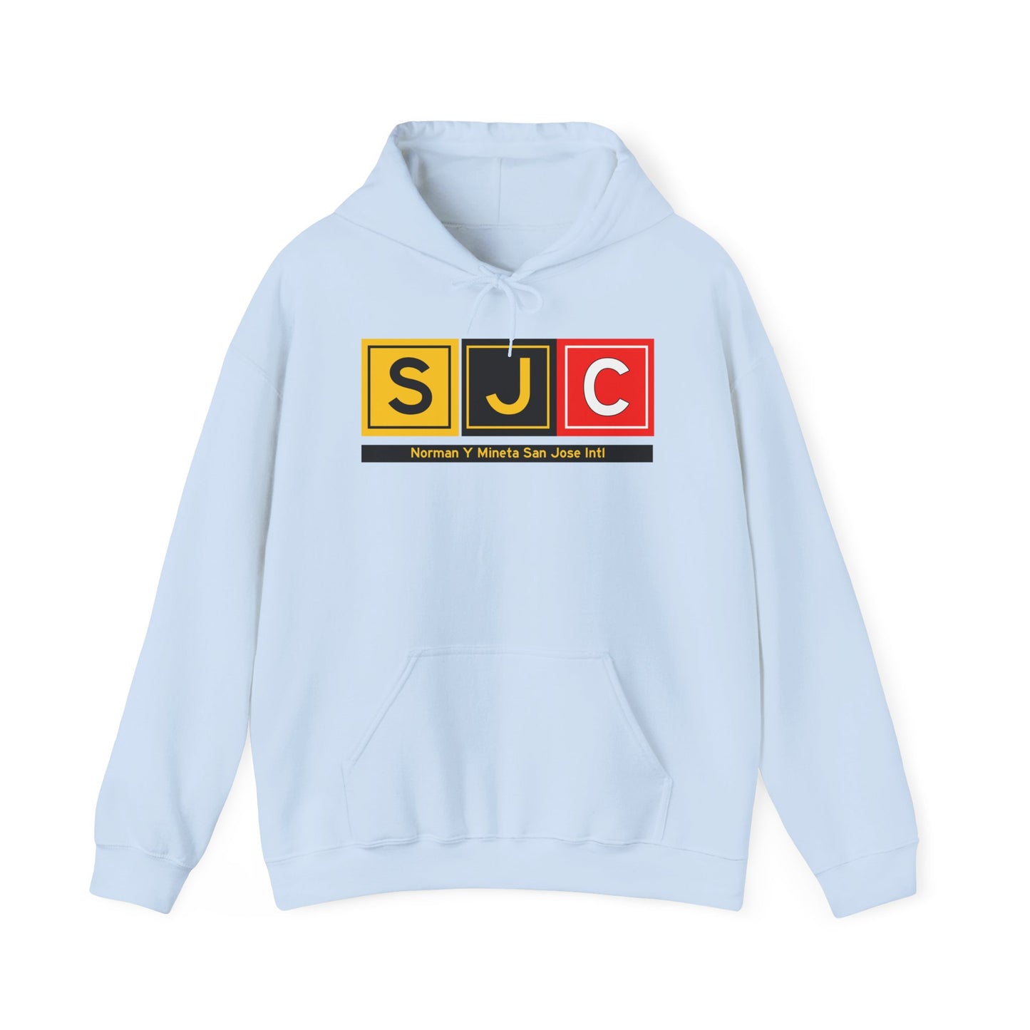 SJC Taxiway Hoodie w/ Airport Name | Norman Y Mineta San Jose International Airport Hoodie