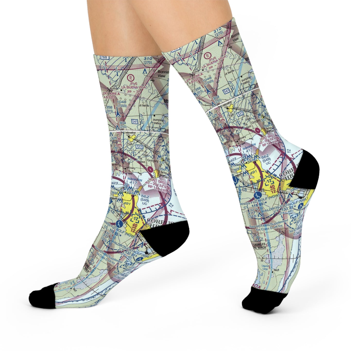 CRP Cushioned Crew Socks | Corpus Christi International Airport Socks