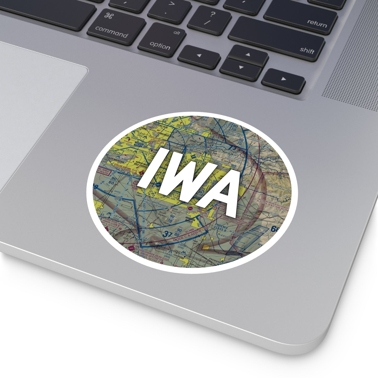 IWA Round Sticker | Phoenix-Mesa Gateway Airport Sticker