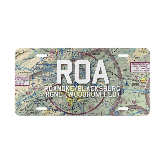 ROA Vanity Plate | Roanoke/Blacksburg Regional (Woodrum Field) Airport Vanity Plate