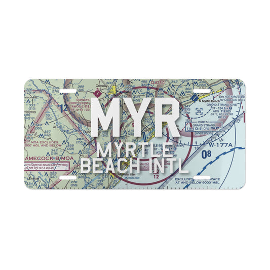 MYR Vanity Plate | Myrtle Beach International Airport Vanity Plate