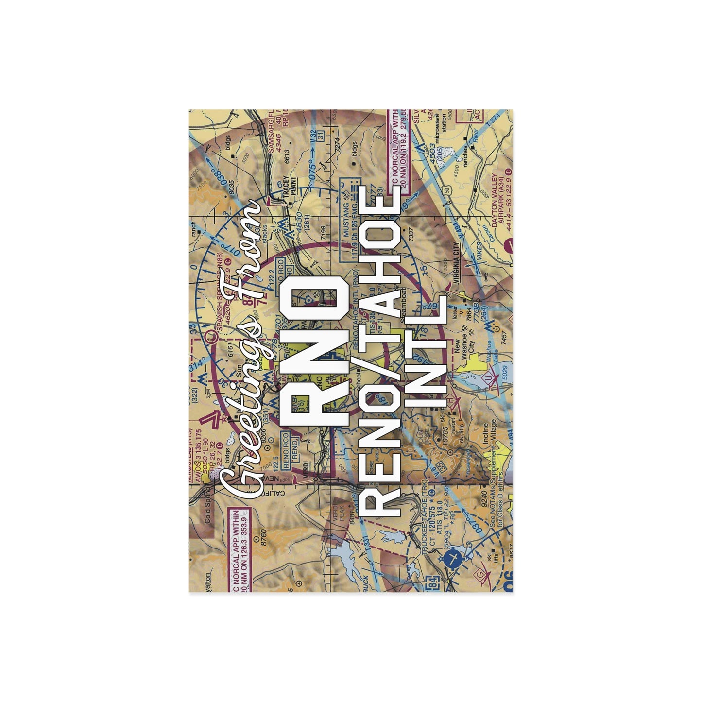 RNO Postcard | Reno/Tahoe International Airport Card