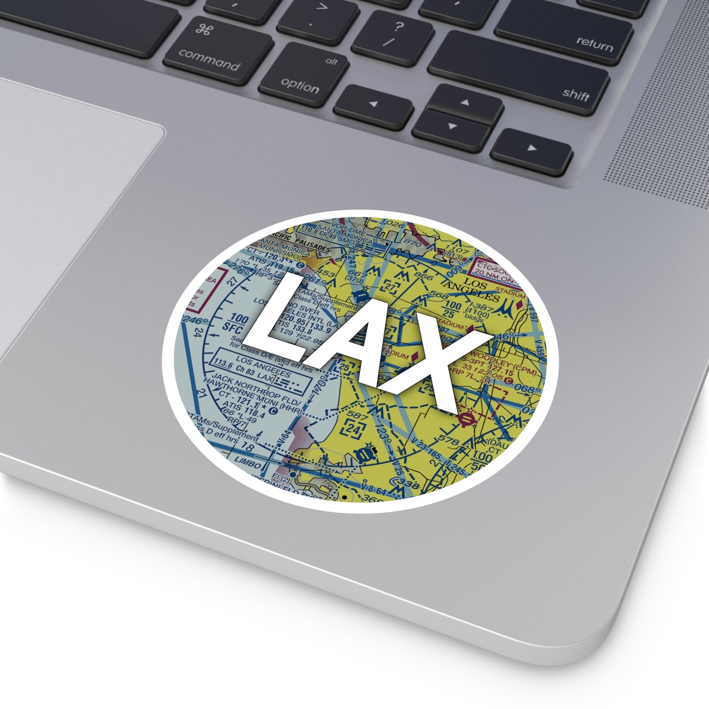 LAX Round Sticker | Los Angeles International Sticker