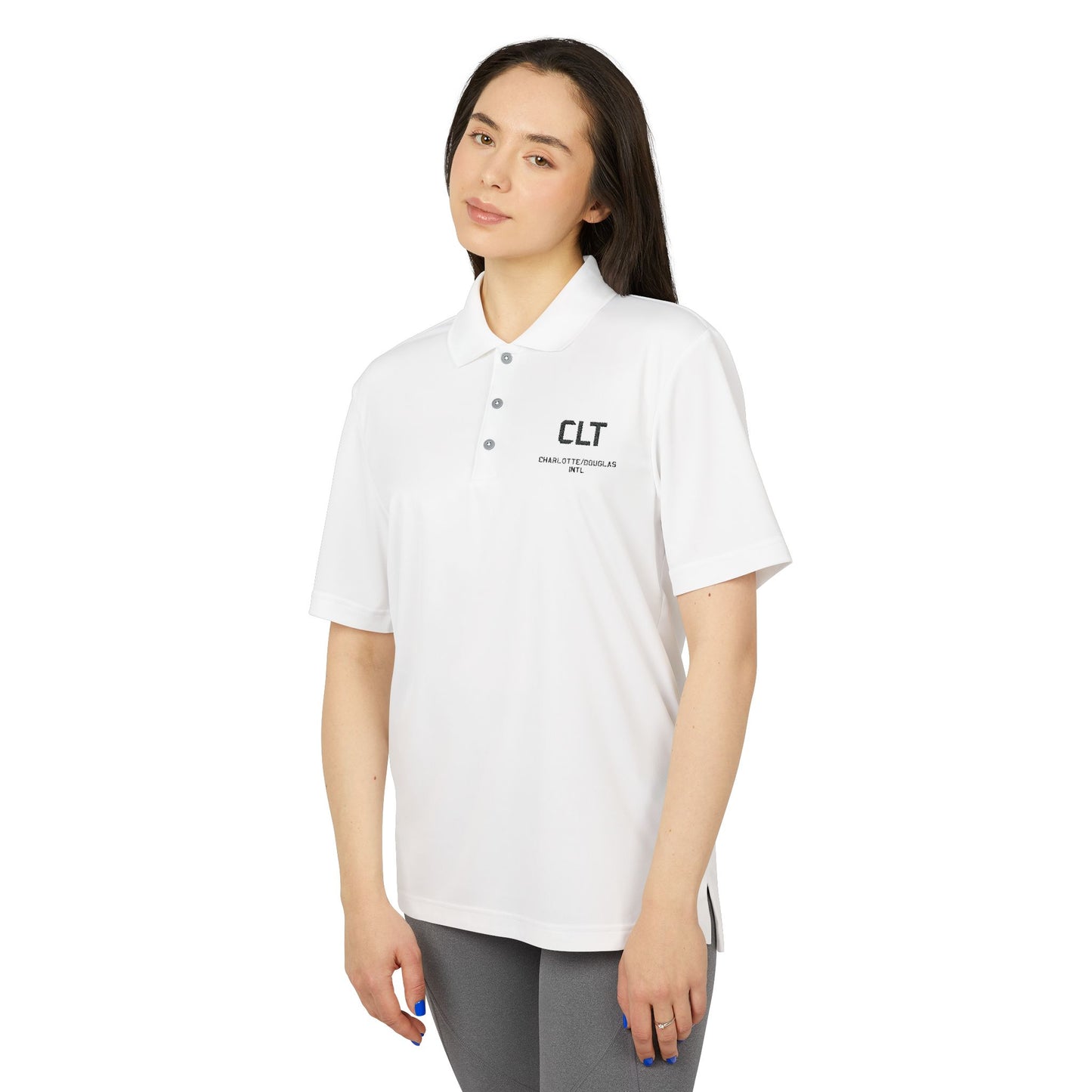 CLT Adidas Polo | Charlotte/Douglas International Polo