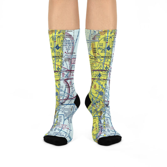 FLL Cushioned Crew Socks | Fort Lauderdale/Hollywood International Airport Socks