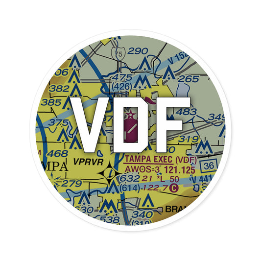 VDF Round Sticker | Tampa Exec Sticker