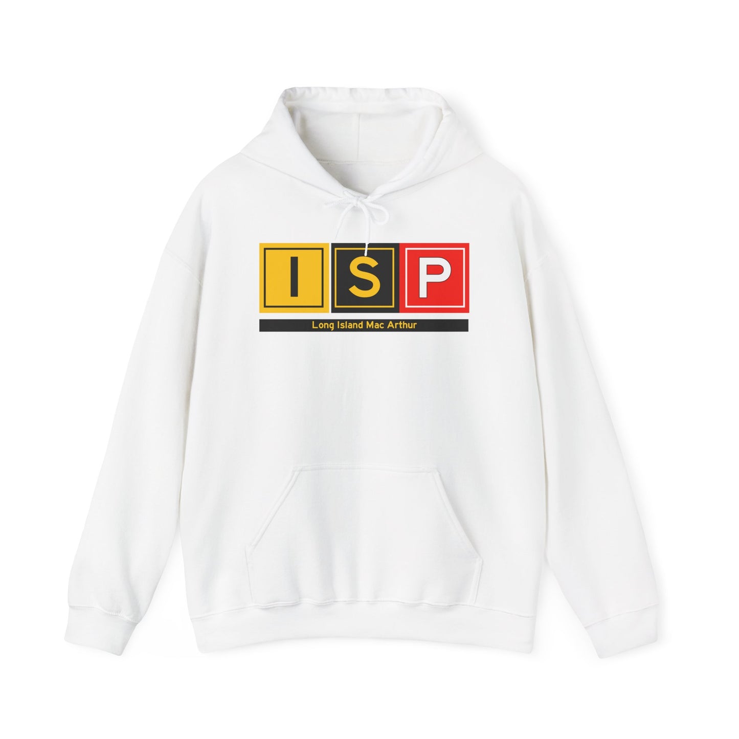 ISP Taxiway Hoodie w/ Airport Name | Long Island Mac Arthur Airport Hoodie