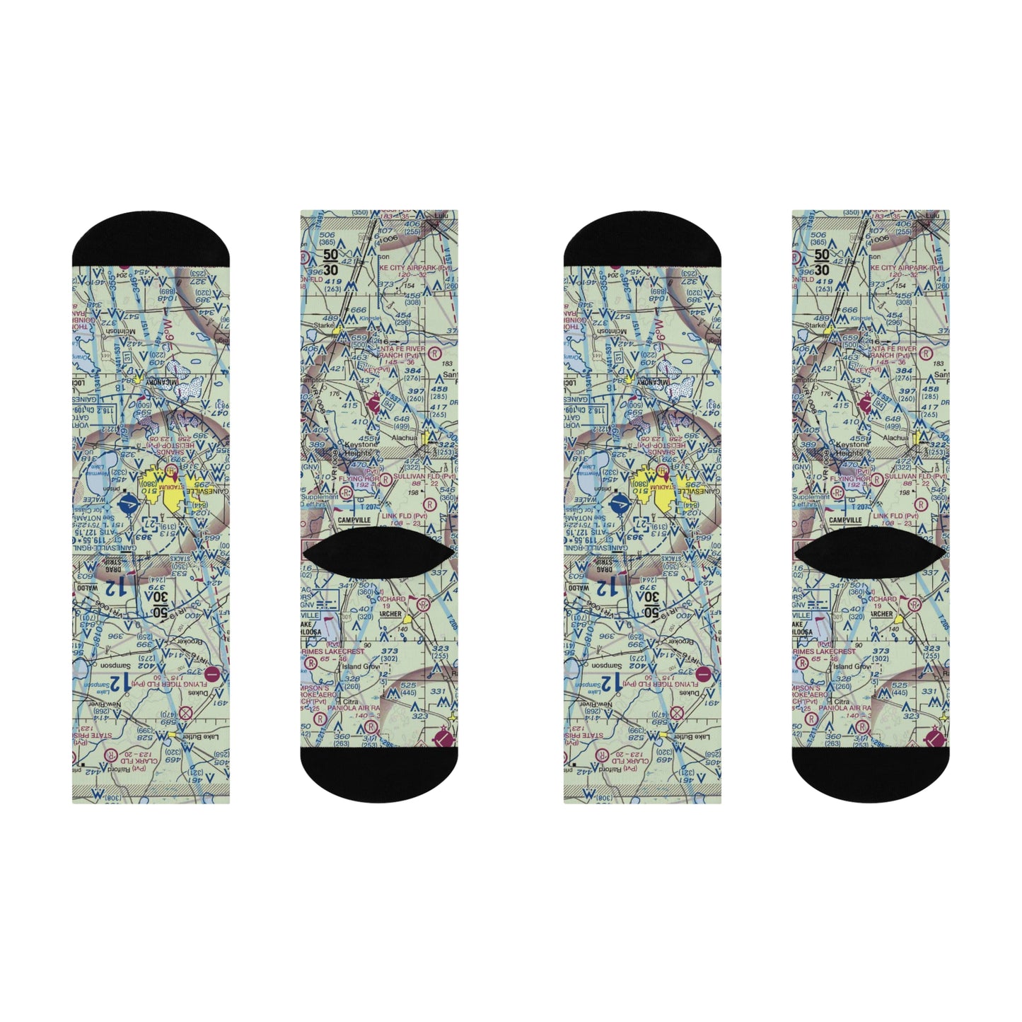 GNV Cushioned Crew Socks | Gainesville Regional Airport Socks