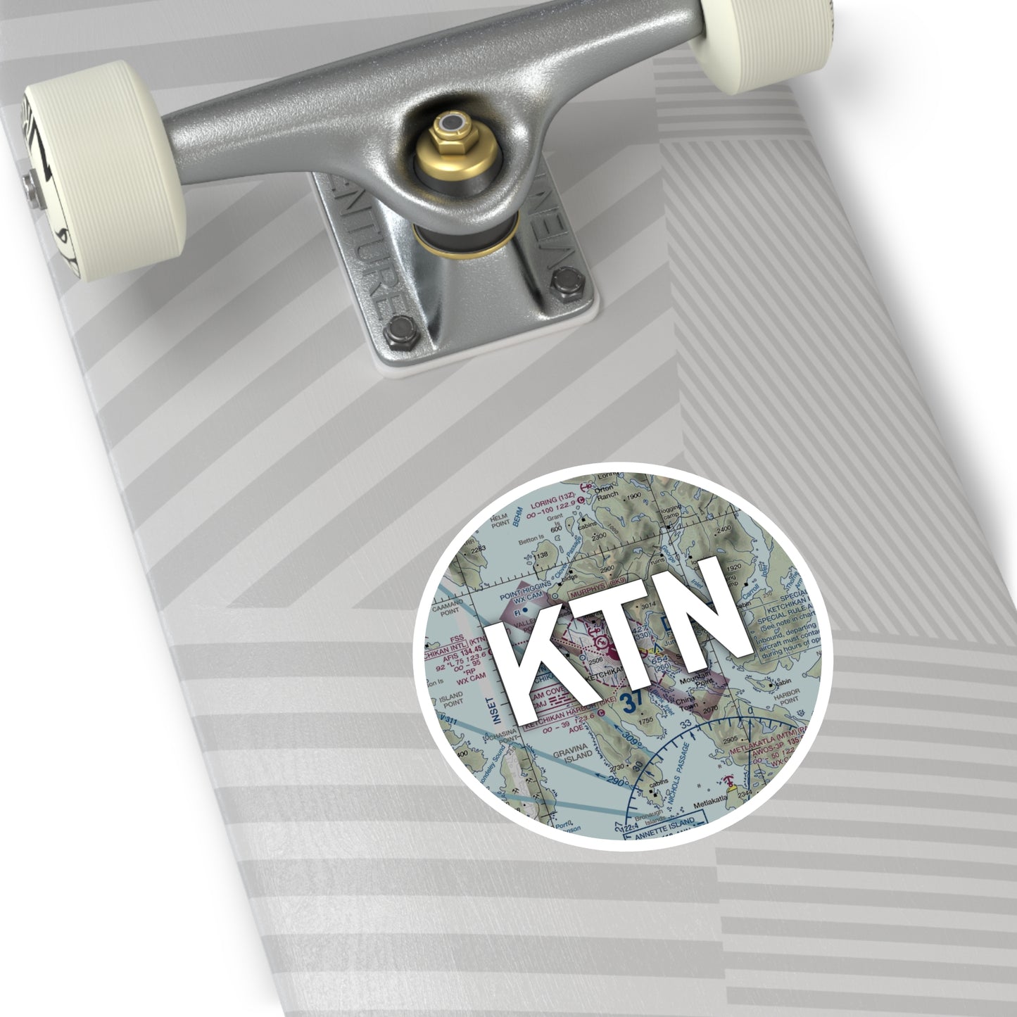 KTN Round Sticker | Ketchikan International Airport Sticker