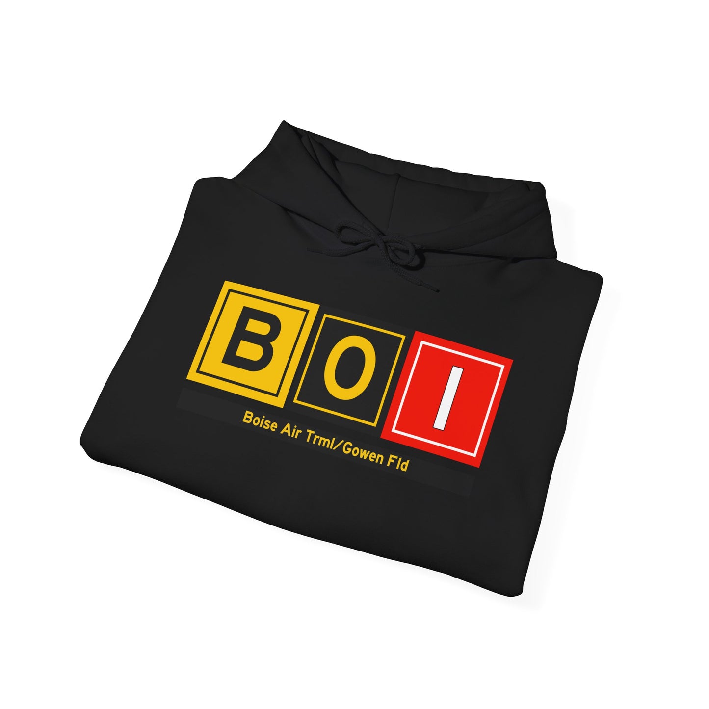 BOI Taxiway Hoodie w/ Airport Name | Boise Air Trml/Gowen Field Airport Hoodie