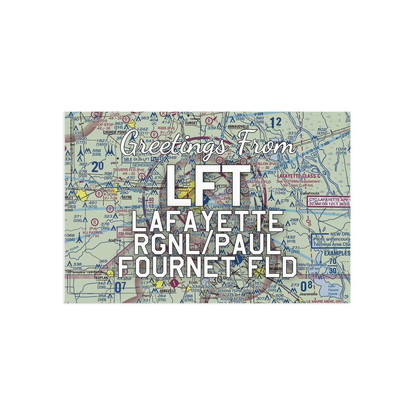 LFT Postcard | Lafayette Regional/Paul Fournet Field Airport Card