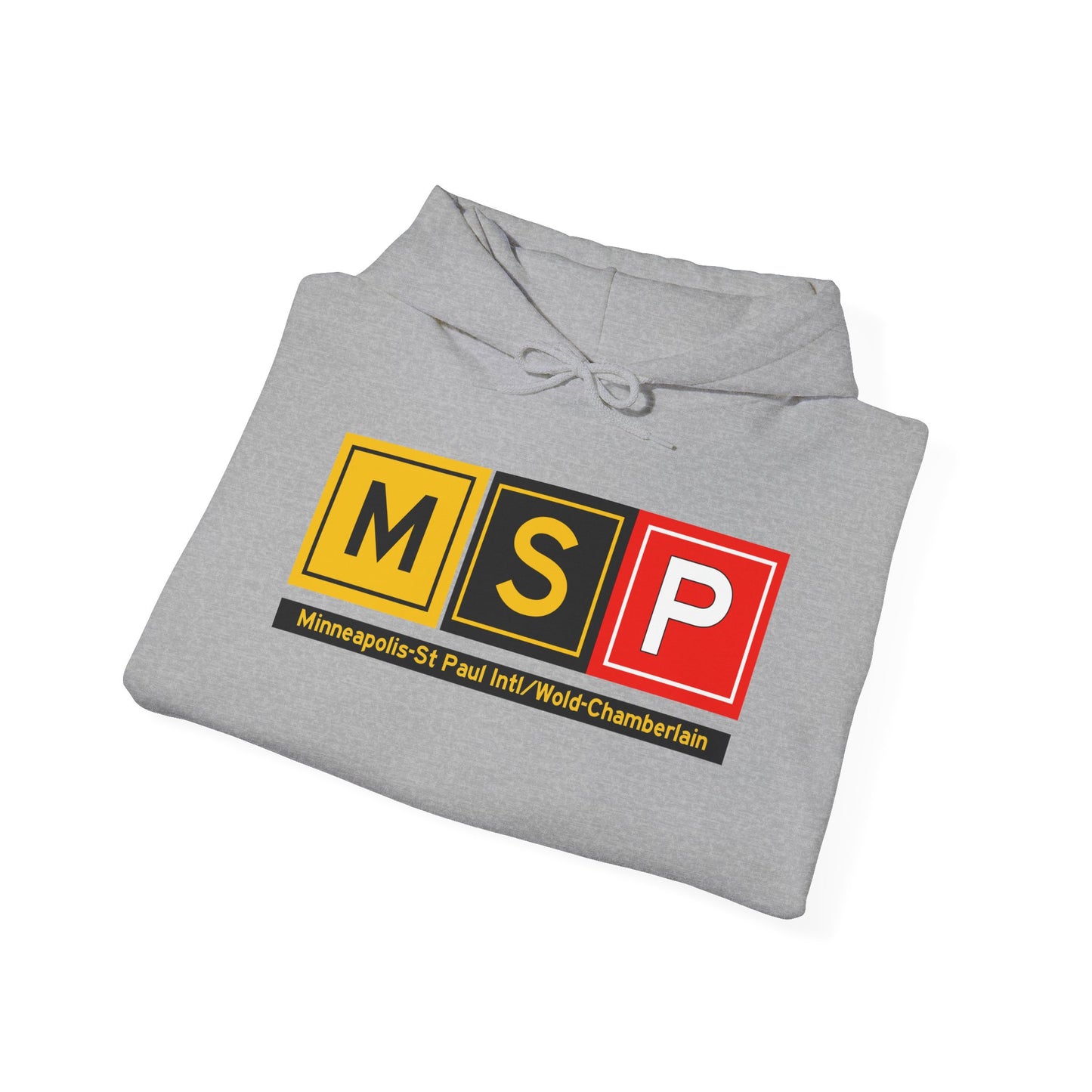 MSP Taxiway Hoodie w/ Airport Name | Minneapolis-St Paul International/Wold-Chamberlain Airport Hoodie