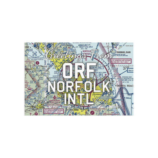 ORF Postcard | Norfolk International Airport Card