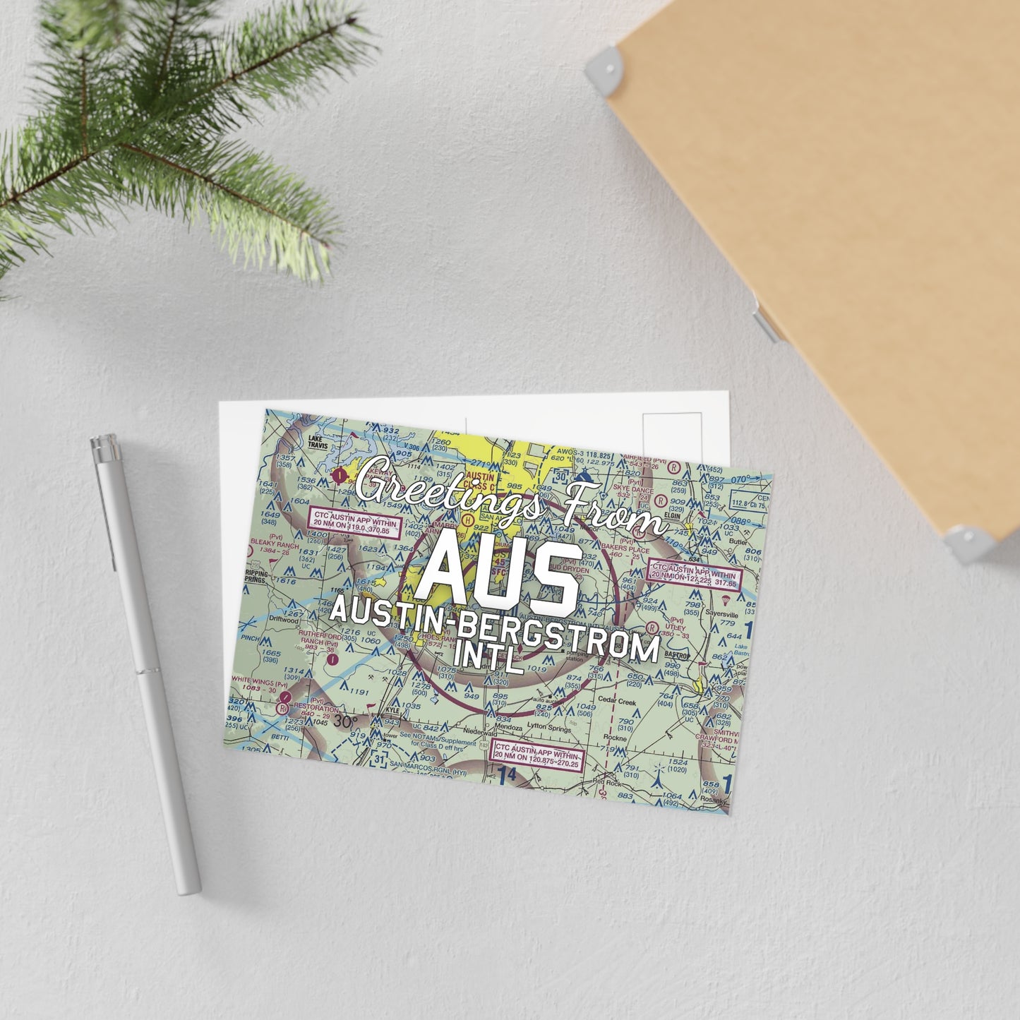 AUS Postcard | Austin-Bergstrom International Airport Card