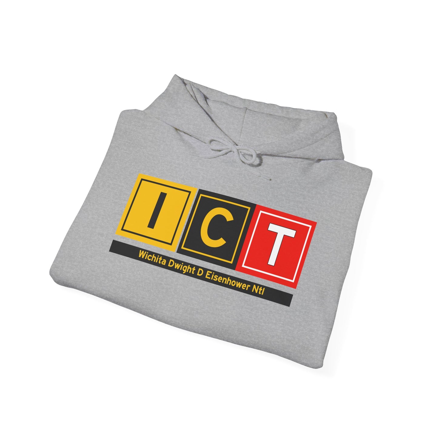 ICT Taxiway Hoodie w/ Airport Name | Wichita Dwight D Eisenhower National Airport Hoodie