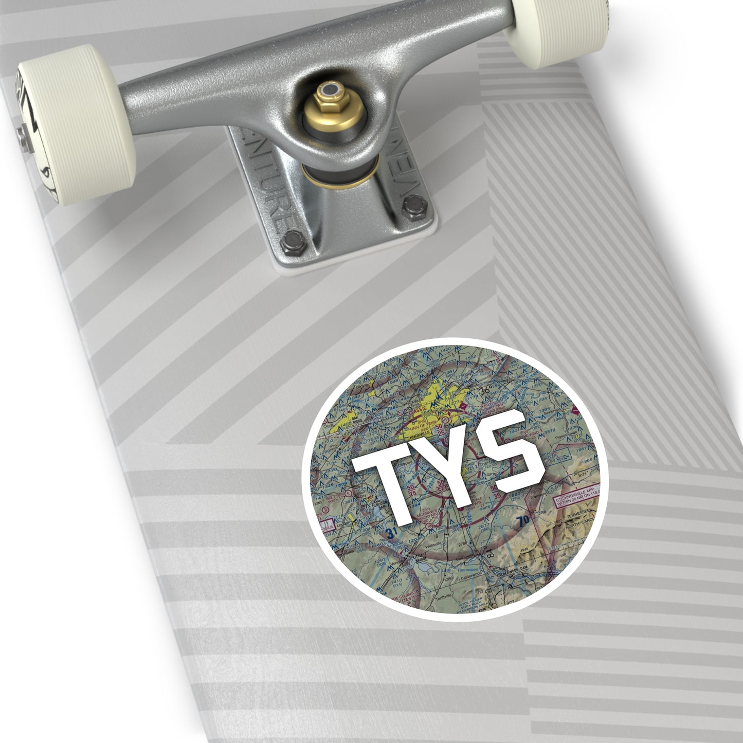 TYS Round Sticker | Mc Ghee Tyson Airport Sticker